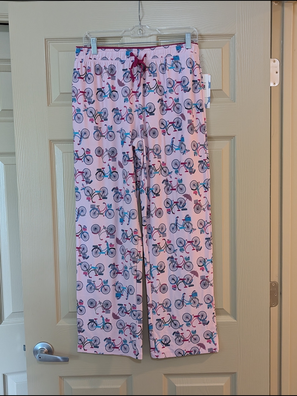 NWT Women’s Pink Bicycle Print Pajama Pants - Soft Sleepwear